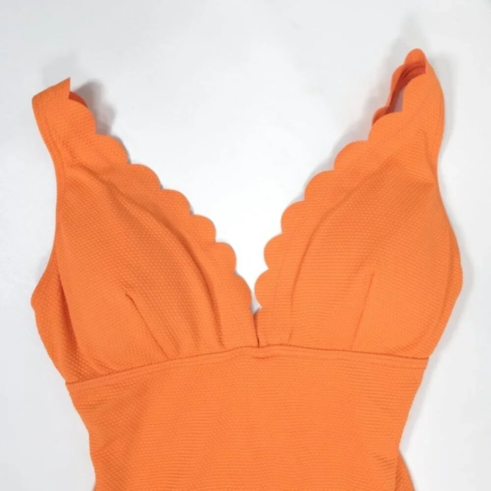 NWT Kate Spade One Piece Swimsuit Satsuma Orange S9B428A‎ Size S